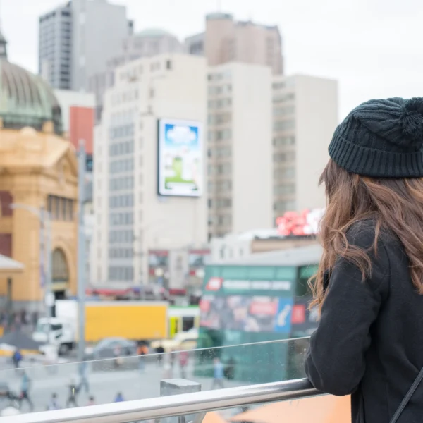 Student in Melbourne city centre