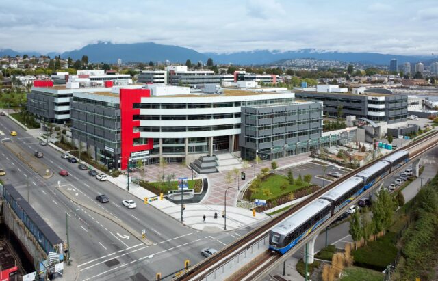 Aerial view of Coquitlam College