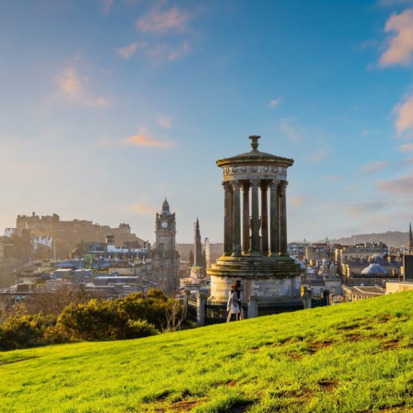 Old Town Edinburgh City Skyline Scotland
