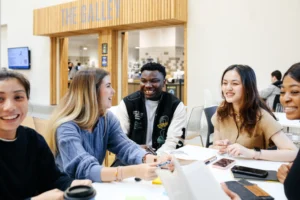 Students In Dreadnought Building