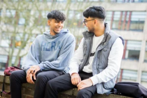 Students talking
